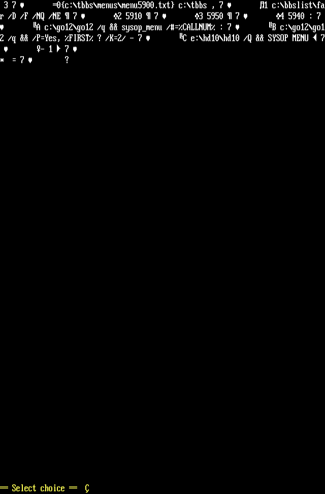 ANSI art: MENU5900.CTL
